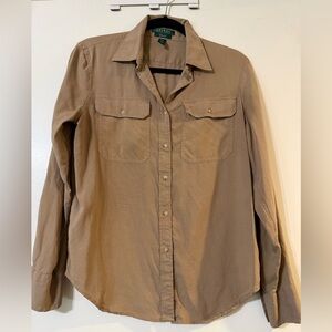 Ralph Lauren Silk Button-Up Shirt